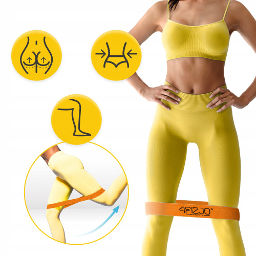 Резинка для фітнеса  4FIZJO Flex Band 1-5 кг Orange - фото №7